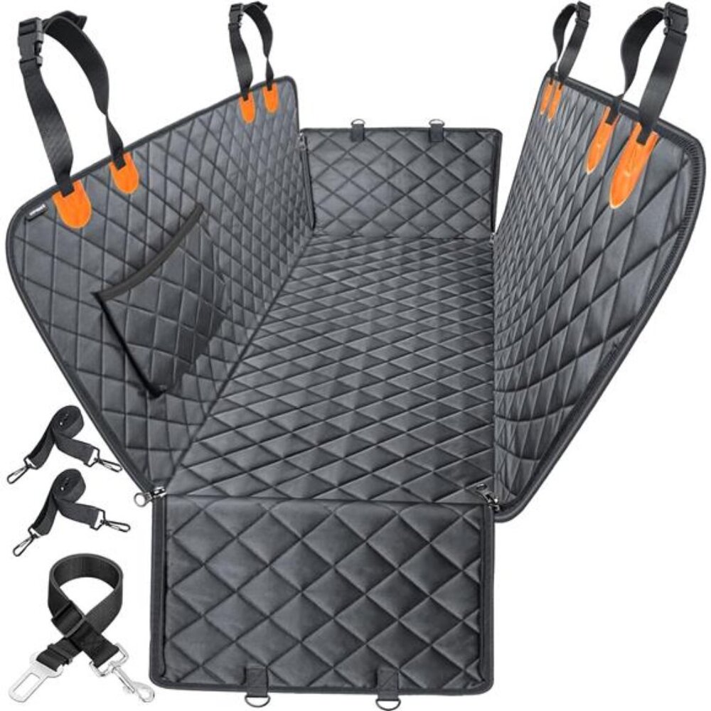 Dog Car Seat Cover for Pets 100% Waterproof Seat Cover Hammock 600D Heavy Duty